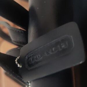 Coach Vintage 2003 Hampton Legacy Smooth Black Leather Backpack #9827 EUC